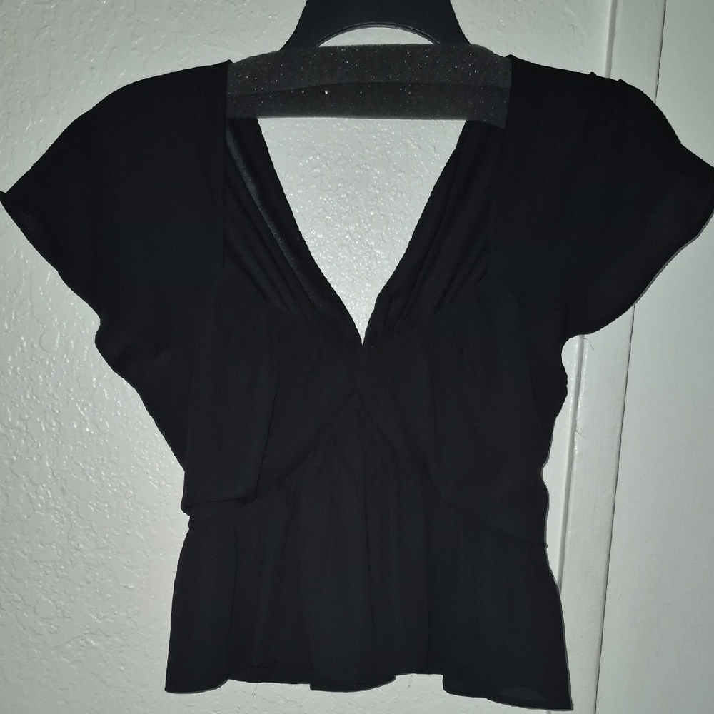 Express Black Women's Crop Top,Small